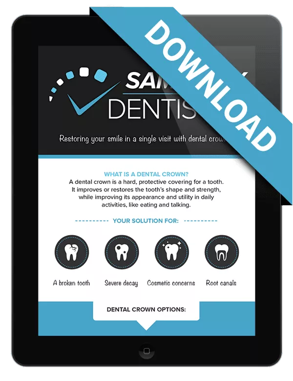 Same day dentistry infographic